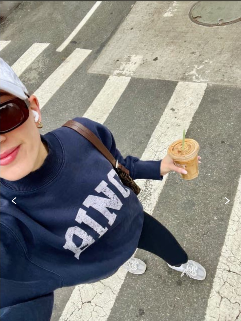 Anine Bing Bradie Bing Sweatshirt in Navy